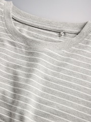 The Set 5 Pack Fitted Crew Neck Long Sleeve T-Shirts Grey - Image 7 of 8