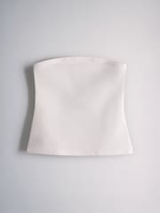 The Set 4 Pack Bandeau Strapless Tops Black/Brown/Neutral/White - Image 3 of 7
