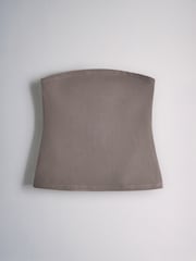 The Set 4 Pack Bandeau Strapless Tops Black/Brown/Neutral/White - Image 4 of 7