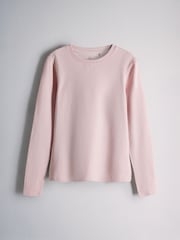 The Set 5 Pack Fitted Crew Neck Long Sleeve T-Shirts Pink/Cream/Stripe/Taupe - Image 3 of 8