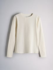 The Set 5 Pack Fitted Crew Neck Long Sleeve T-Shirts Pink/Cream/Stripe/Taupe - Image 5 of 8