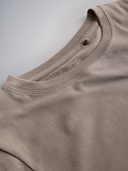 The Set 5 Pack Fitted Crew Neck Long Sleeve T-Shirts Pink/Cream/Stripe/Taupe - Image 7 of 8