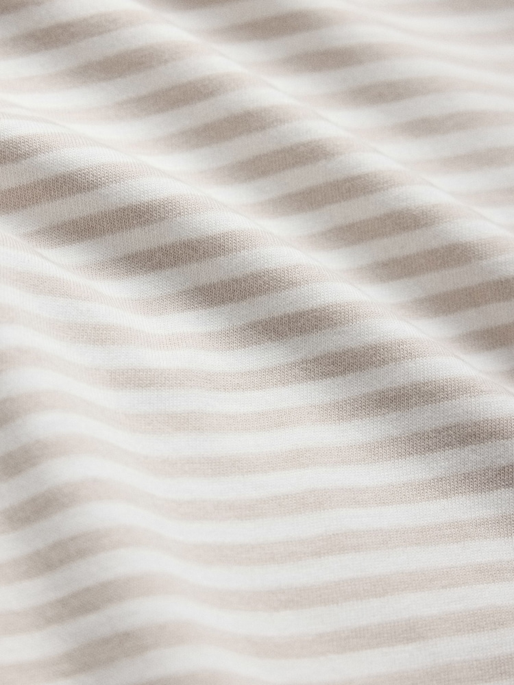 The Set 5 Pack 100% Cotton Relaxed Long Sleeve T-Shirts Brown/Neutral/Oat/Stripe/White - Image 8 of 8 The Set 5 Pack 100% Cotton Relaxed Long Sleeve T-Shirts Brown/Neutral/Oat/Stripe/White - Image 8 of 8