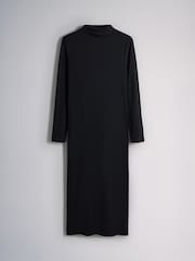 The Set 2 Pack High Neck Long Sleeve Jersey Dresses Multi - Image 4 of 7