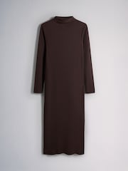 The Set 2 Pack High Neck Long Sleeve Jersey Dresses Multi - Image 5 of 7