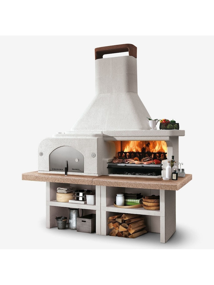 Palazzetti Anthracite Gargano 3 Masonry Barbecue with Wood Fired Oven - Image 1 of 6 Palazzetti Anthracite Gargano 3 Masonry Barbecue with Wood Fired Oven - Image 1 of 6