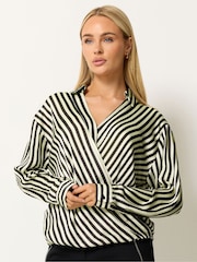 Star by Julien MacDonald Stripe Wrap Blouse - Bild 1 von 5