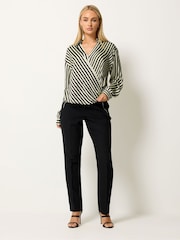 Star by Julien MacDonald Stripe Wrap Blouse - Bild 3 von 5