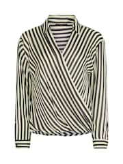 Star by Julien MacDonald Stripe Wrap Blouse - Bild 5 von 5