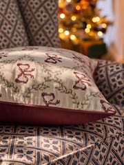 Laura Ashley Red Bow Cushion - Image 3 of 5