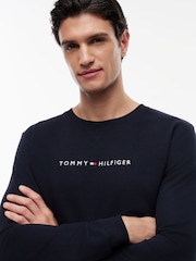 Tommy Hilfiger Blue Lounge Track Top - Image 4 of 5