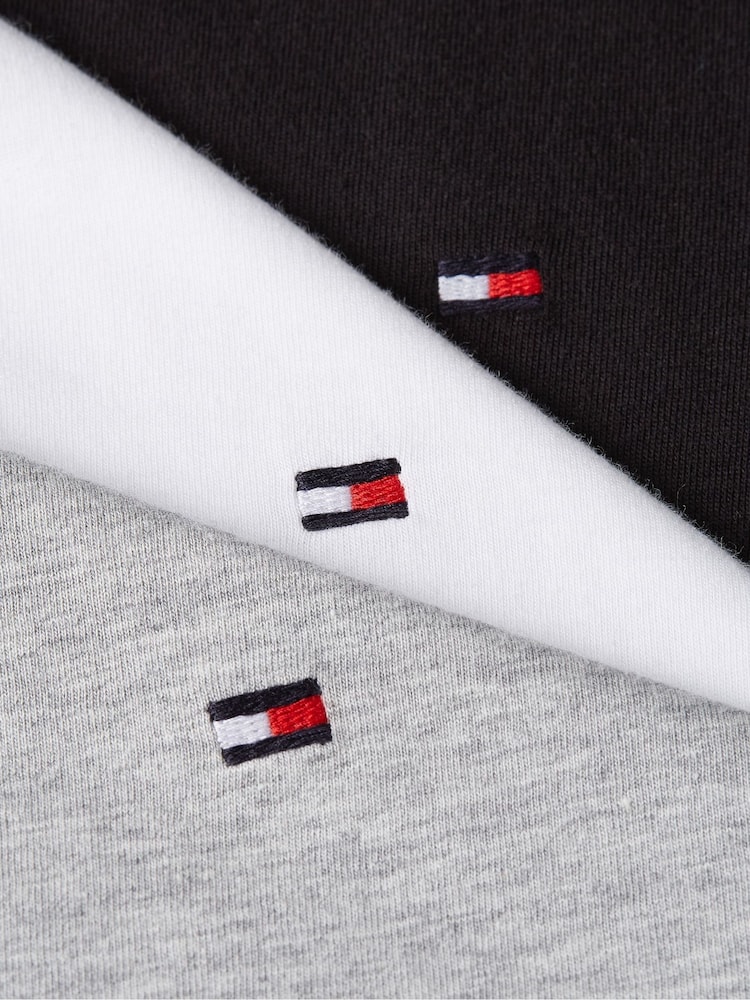 Noir/Gris/Blanc - Lot de 3 t-shirts Tommy Hilfiger coton - Image 10 sur 10