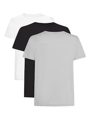 Tommy Hilfiger Grey Cotton T-Shirts 3 Pack - Image 2 of 6