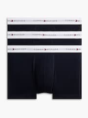 Μπλε - Tommy Hilfiger Cotton Stretch Trunks 3 Pack - Εικόνα 1 του 5