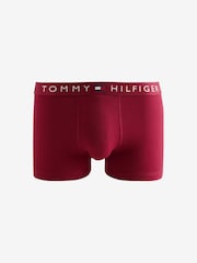 Tommy Hilfiger Black/White/Red Cotton Stretch Trunks 3 Pack - Image 4 of 4