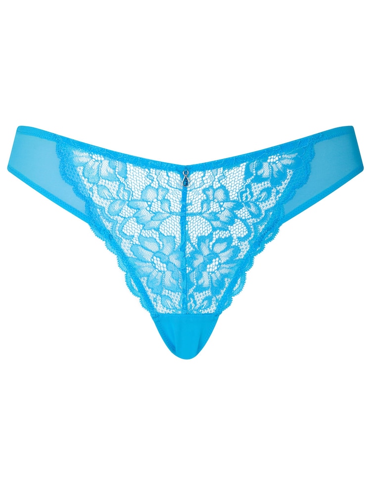Ann Summers Blue Brazillian Sexy Lace Knickers - Image 5 of 5