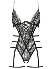 Ann Summers Black Seductive Aura Fishnet Crotchless Body - Image 6 of 6