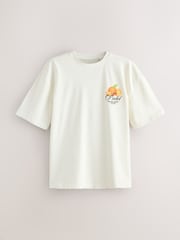 White Padel Relaxed Fit Sports Graphic Licence T-Shirt - Image 6 of 9