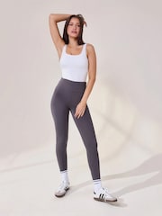 LOVALL Grey Lightweight High Waisted Leggings - Image 1 of 5