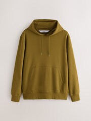 Olive Green Regular Fit Cotton Rich Hoodie - Image 5 of 8
