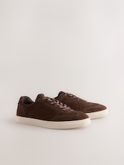 Brown Suede Smart Trainers - Image 1 of 5