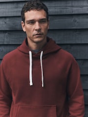 Burgundy Red Soft Loopback Overhead Hoodie - Image 1 of 9