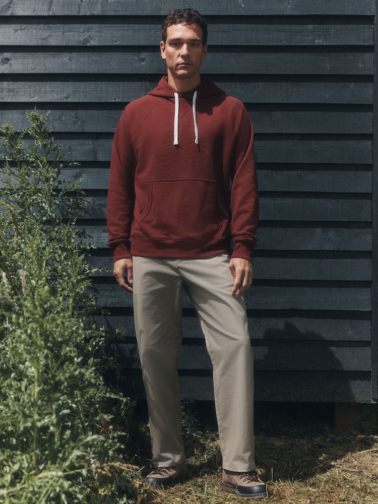 Burgundy Red Soft Loopback Overhead Hoodie - Image 2 of 9 Burgundy Red Soft Loopback Overhead Hoodie - Image 2 of 9