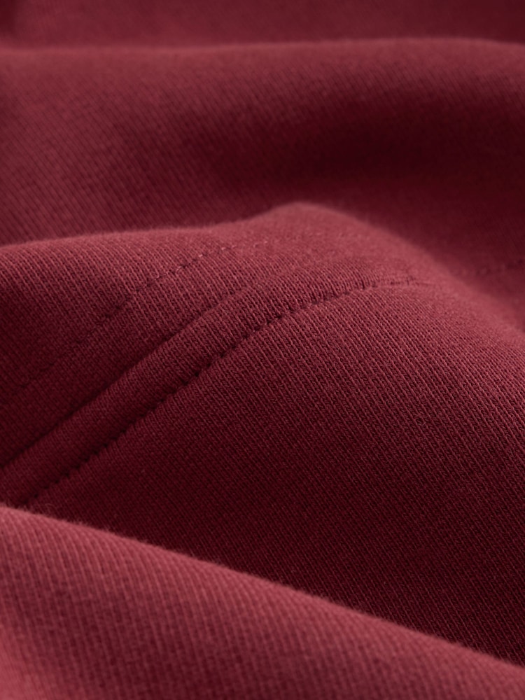 Burgundy Red Soft Loopback Overhead Hoodie - Image 9 of 9 Burgundy Red Soft Loopback Overhead Hoodie - Image 9 of 9
