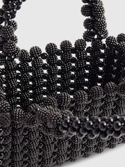 River Island Black Beaded Clutch Bag - Image 5 of 5