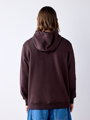 Brown/Blue Block Graphic Overhead Hoodie - Image 4 of 9