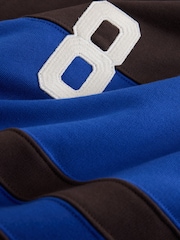 Brown/Blue Block Graphic Overhead Hoodie - Image 9 of 9