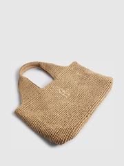 River Island Brown Raffia Shopper Bag - Image 4 of 6