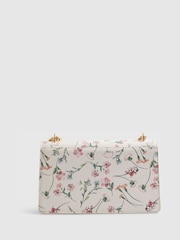 River Island Cream Ditsy Floral Panelled Shoulder Bag - Image 4 of 6