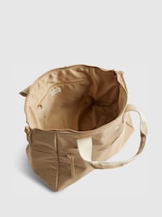 River Island Brown Cabin Size Logo Holdall - Image 5 of 6