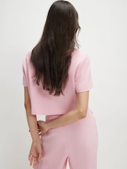 River Island Kamskjellkrage Avkortet Jakke i Linblanding - Bilde 3 av 4