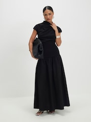 River Island Petite Cap Sleeve Hybrid Drape Maxi Dress - Изображение 1 3