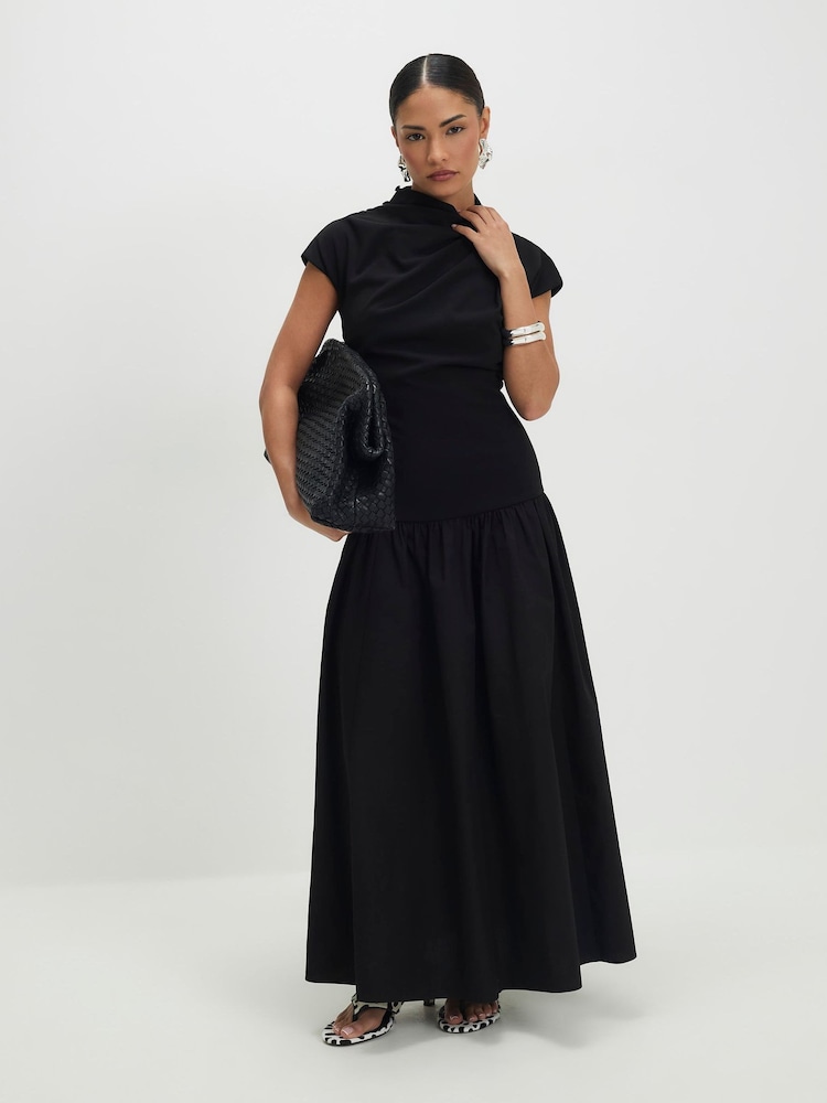 River Island Petite Cap Sleeve Hybrid Drape Maxi Dress - Изображение 1 3