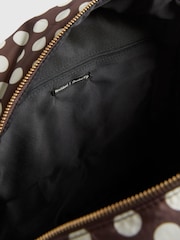 River Island Brown Polka Dot Quilted Holdall Bag - Image 5 of 6