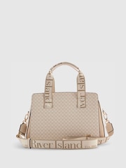 River Island Brown Webbing Front Tote Bag - Image 4 of 6
