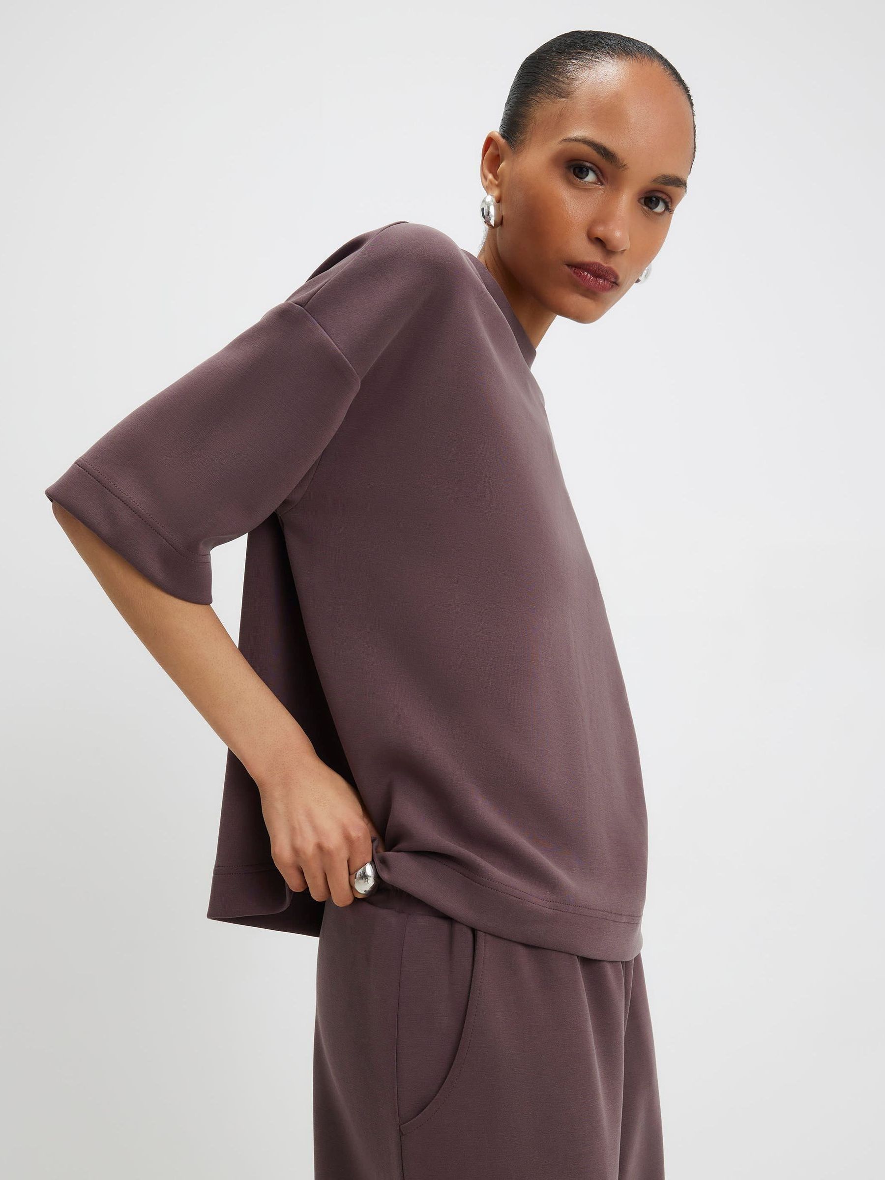 Buy Фіолетовий - River Island футболка преміум-класу з коротким