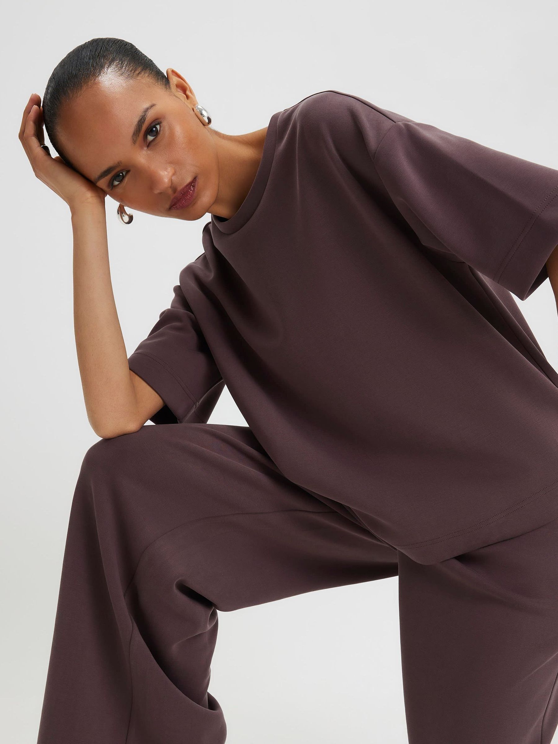 Buy Фіолетовий - River Island футболка преміум-класу з коротким
