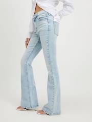 River Island Blue High Rise Sculpt Flare Jeans - Image 3 of 4