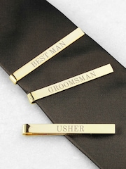 Personalised Groomsmen Tie Clip by Treat Republic - Image 1 of 3