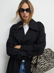 River Island Belted Longline Trench Coat - Image 4 of 4