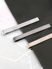 Personalised Groomsmen Tie Clip by Treat Republic - Image 2 of 5