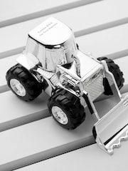 Personalised Silver Plated Digger Money Box by Treat Republic - Image 2 of 6
