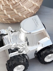 Personalised Silver Plated Digger Money Box by Treat Republic - Image 4 of 6