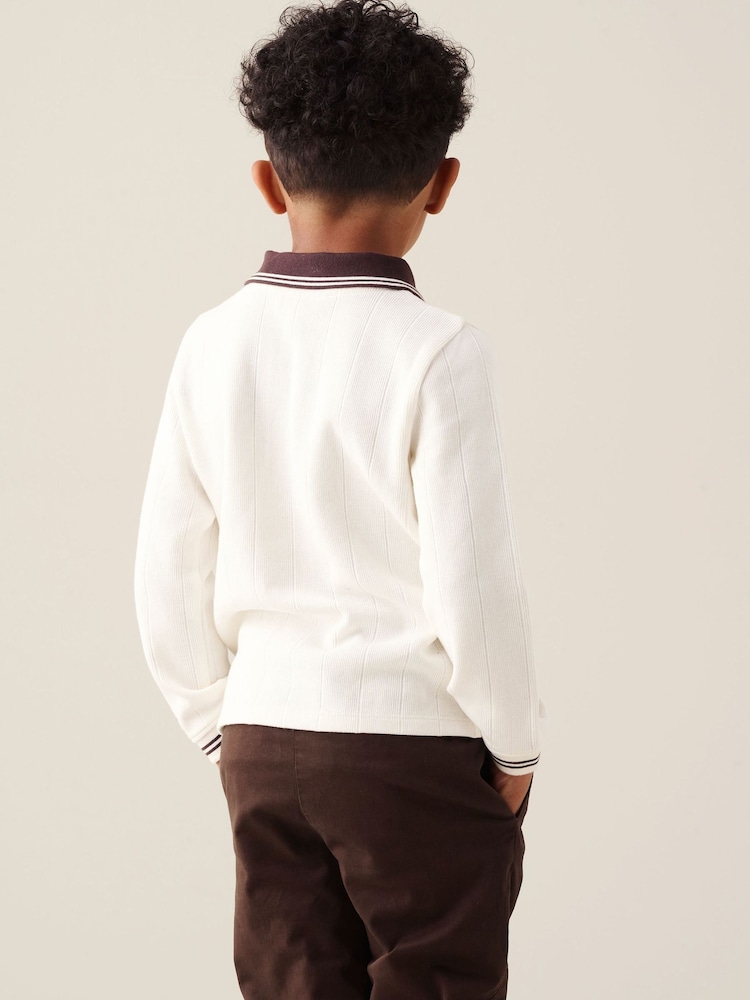 Angel & Rocket Oakley Contrast Rib Polo Shirt - 6의 이미지 2
