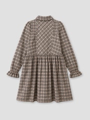 Angel & Rocket Brown Marcia Check Shirt Dress - Image 6 of 6