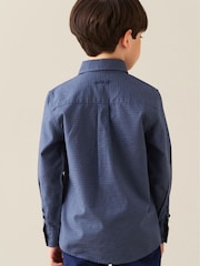 Angel & Rocket Blue Nico Micro Check Shirt - Image 3 of 7